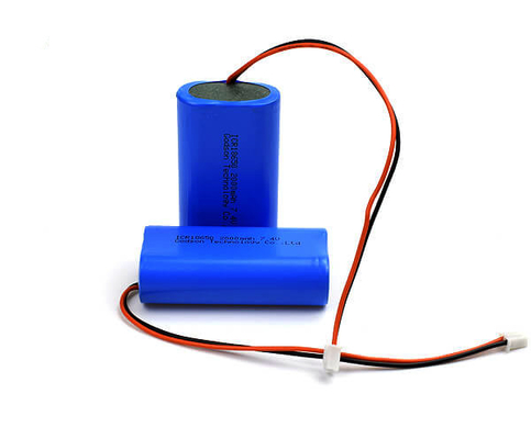 पर्यावरण के अनुकूल 7.4 V 2000mah रिचार्जेबल बैटरी लिथियम आयरन पैक