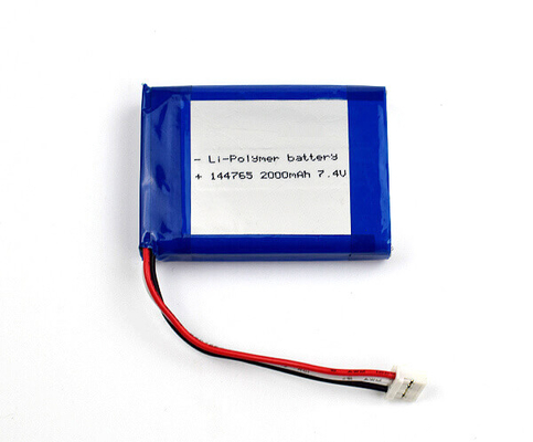 आपातकालीन प्रकाश व्यवस्था के लिए लिथियम पॉलिमर बैटरी 144765 2000mAh 7.4V