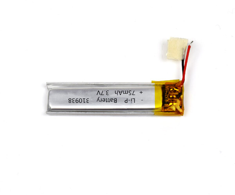 कनेक्टर के साथ इमरजेंसी लाइट ली-पॉलिमर बैटरी 310938 75mAh 3.7V