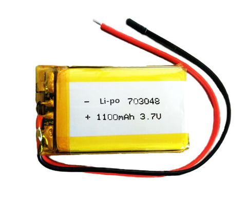 703048 लिथियम आयन बैटरी इमरजेंसी लाइट 1100mAh 3.7 V 33g