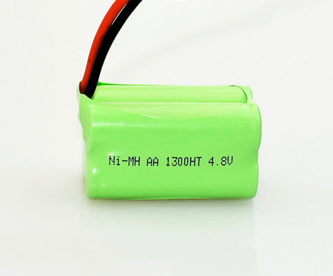 आपातकालीन प्रकाश 70 डिग्री कार्य तापमान के लिए NiMh AA बैटरी 1300mAh 4.8V