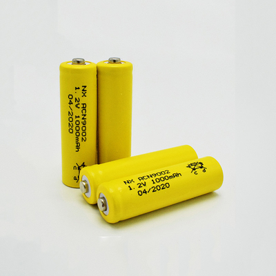 NiCd 1.2 वोल्ट रिचार्जेबल बैटरी AA 1000mAh OEM कस्टम जैकेट