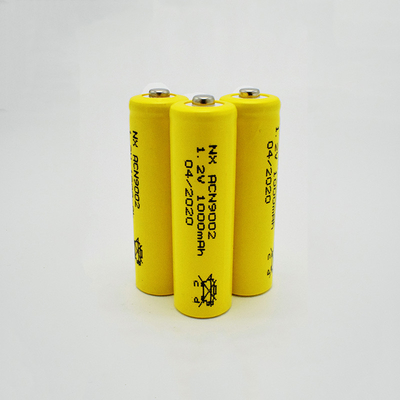 NiCd 1.2 वोल्ट रिचार्जेबल बैटरी AA 1000mAh OEM कस्टम जैकेट