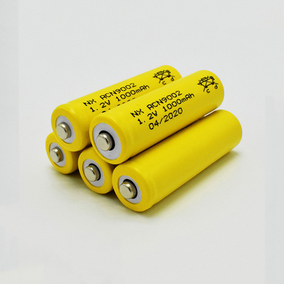NiCd 1.2 वोल्ट रिचार्जेबल बैटरी AA 1000mAh OEM कस्टम जैकेट