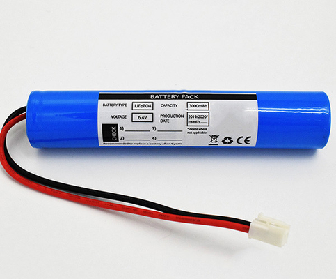 आपातकालीन LiFePO4 HEV के लिए लाइट बैटरी पैक 3000mAh 6.4V से बाहर निकलें