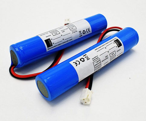 Lifepo4 लिथियम इमरजेंसी एग्जिट लाइट बैटरी 18650 6.4V 3000mAh