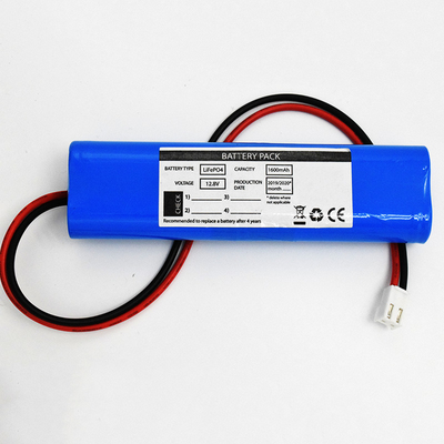 Lifepo4 लिथियम फायर एग्जिट लाइट बैटरी 18650 12.8V 1600mAh