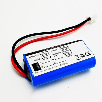 रिचार्जेबल 18650 आपातकालीन प्रकाश लिथियम बैटरी LiFePO4 6.4V 1500MAh बैटरी