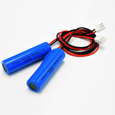 IFR18650 3.2V आपातकालीन निकास साइन बैटरी 1600mAh Lifepo4 लिथियम: