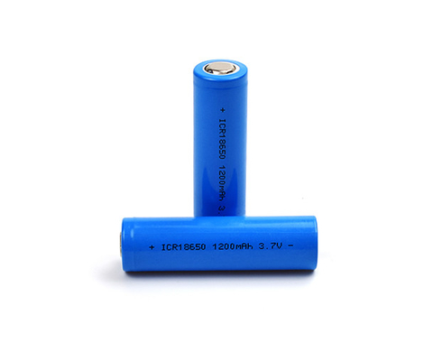 लिथियम आयन 1200mAh 3.7 V बैटरी ICR18650 रिचार्जेबल सेल