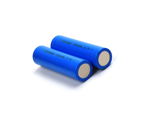 लिथियम आयन 1200mAh 3.7 V बैटरी ICR18650 रिचार्जेबल सेल