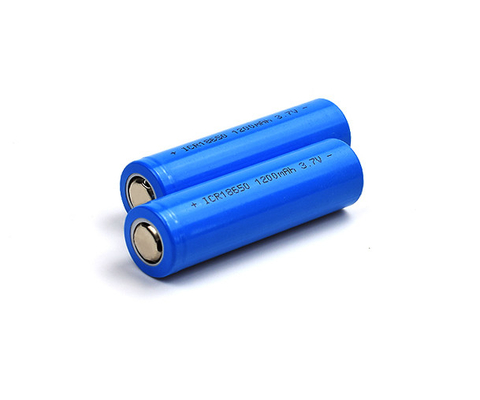 लिथियम आयन 1200mAh 3.7 V बैटरी ICR18650 रिचार्जेबल सेल