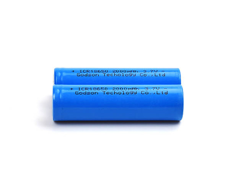 रिचार्जेबल ICR18650 3.7 V 2000mAh लिथियम बैटरी गंधहीन