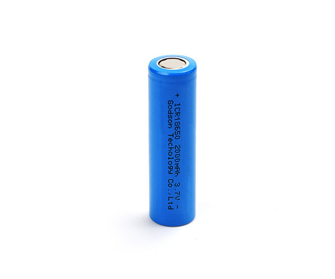 रिचार्जेबल ICR18650 3.7 V 2000mAh लिथियम बैटरी गंधहीन