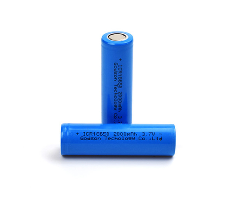 रिचार्जेबल ICR18650 3.7 V 2000mAh लिथियम बैटरी गंधहीन