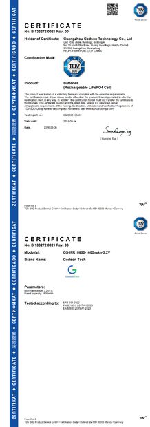 चीन Godson Technology Co., Ltd प्रमाणपत्र